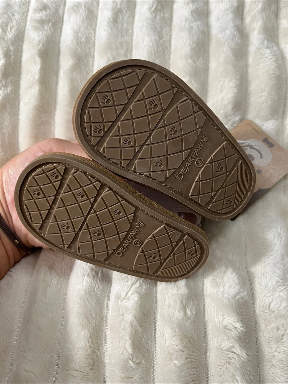 BearPaw Kids Light Pink Glitter Double-Buckle Sandals Baby Size 3 (6-12 months)